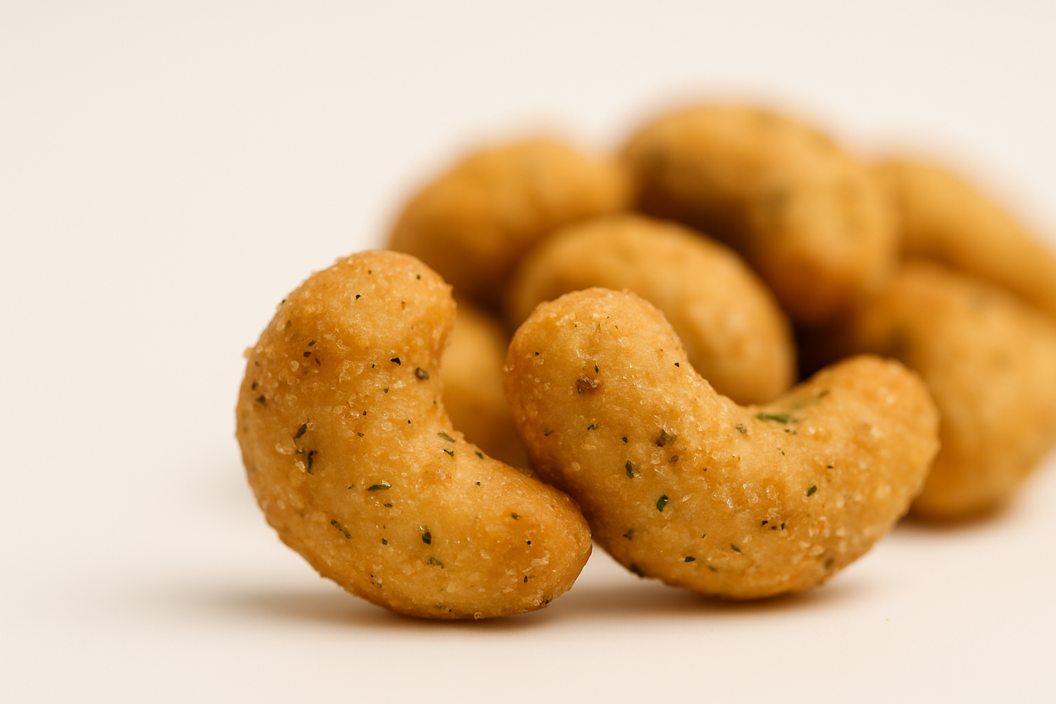 Berliner Cashews mit kräftigem Knoblauch und feinem Rosmarin – aromatische Snackidee für Hotels und Unternehmen.