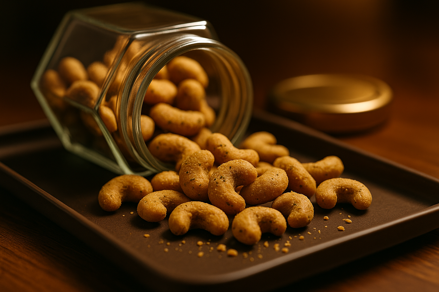 Hochwertige Cashew-Nüsse, schonend ohne Öl geröstet – ideal für Business-Caterings, Tagungen und Präsente.