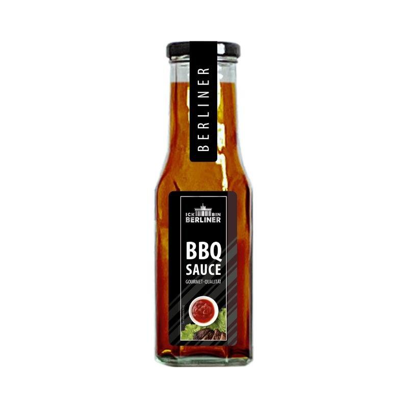 Ick bin Berliner BBQ Sauce – 245 ml Flasche in Gourmet-Qualität, kräftige Barbecue-Sauce aus Berlin mit regionaler Handschrift für Grill und Küche.