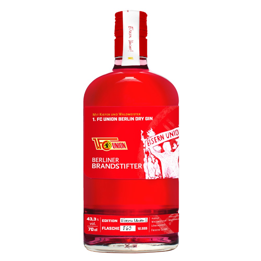 Berliner Brandstifter Union Berlin Dry Gin 0,7l 43,3% vol.