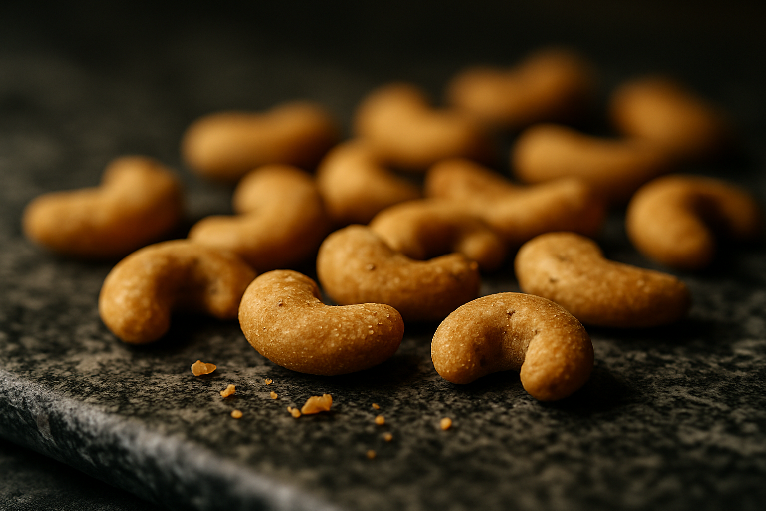 Aromatisch veredelte Cashews mit Berliner Note – perfekte Knabberei für Hotelbars, Geschenkboxen und Firmenkunden.