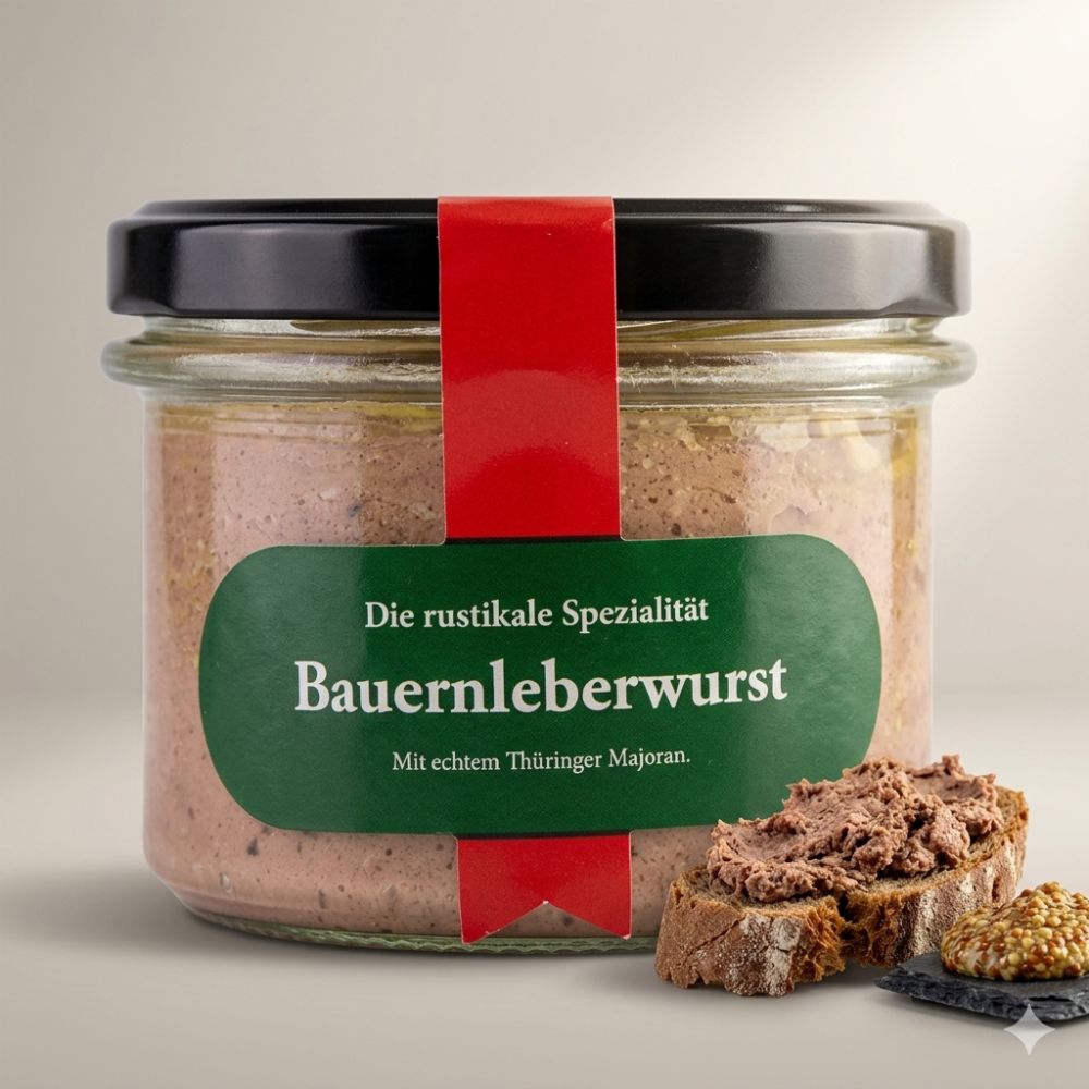 Blutwurstmanufaktur Bauernleberwurst im Glas 175g