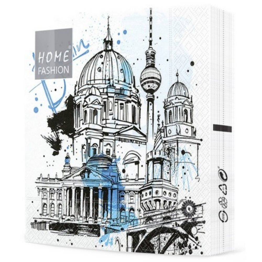 Berlin Servietten Graphics 3-Lagig 33x33cm 20 Stück