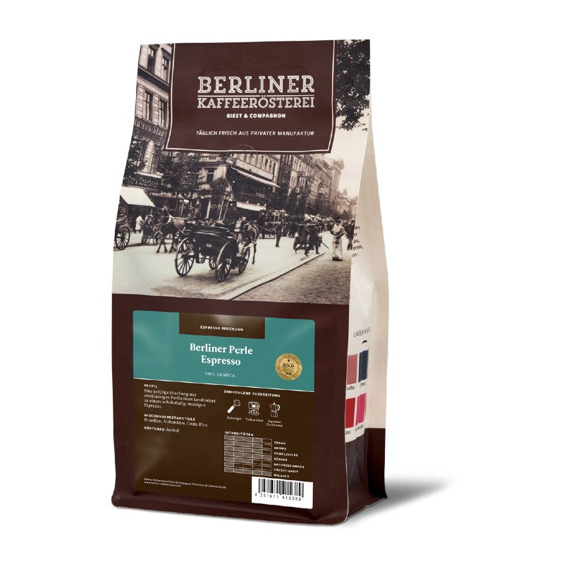 BKR Kaffee Berliner Perle ganze Bohnen 250g