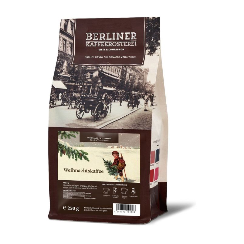 BKR Weihnachtskaffee ganze Bohne 250g