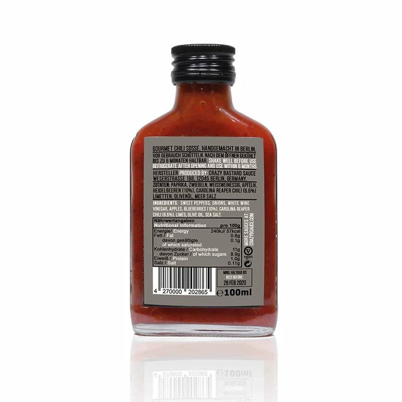 Crazy Bastard Sauce Carolina Reaper & Blueberry 100ml