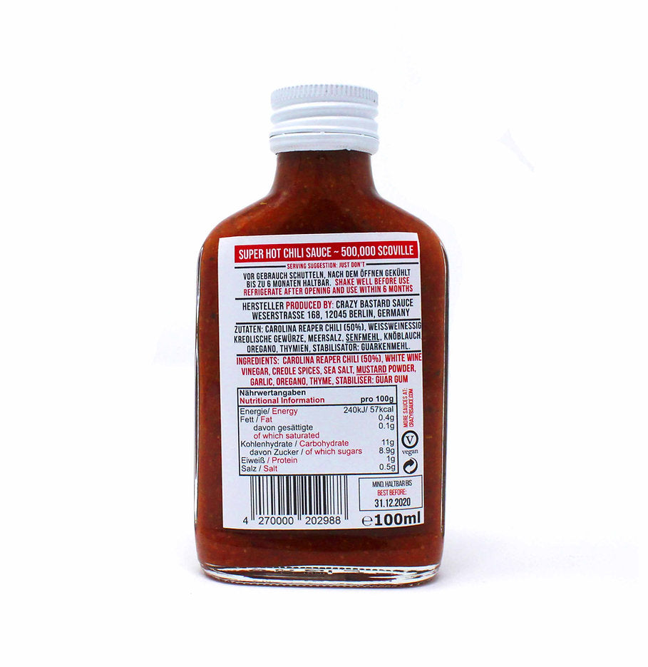 Crazy Bastard Sauce Superhot Reaper 100ml