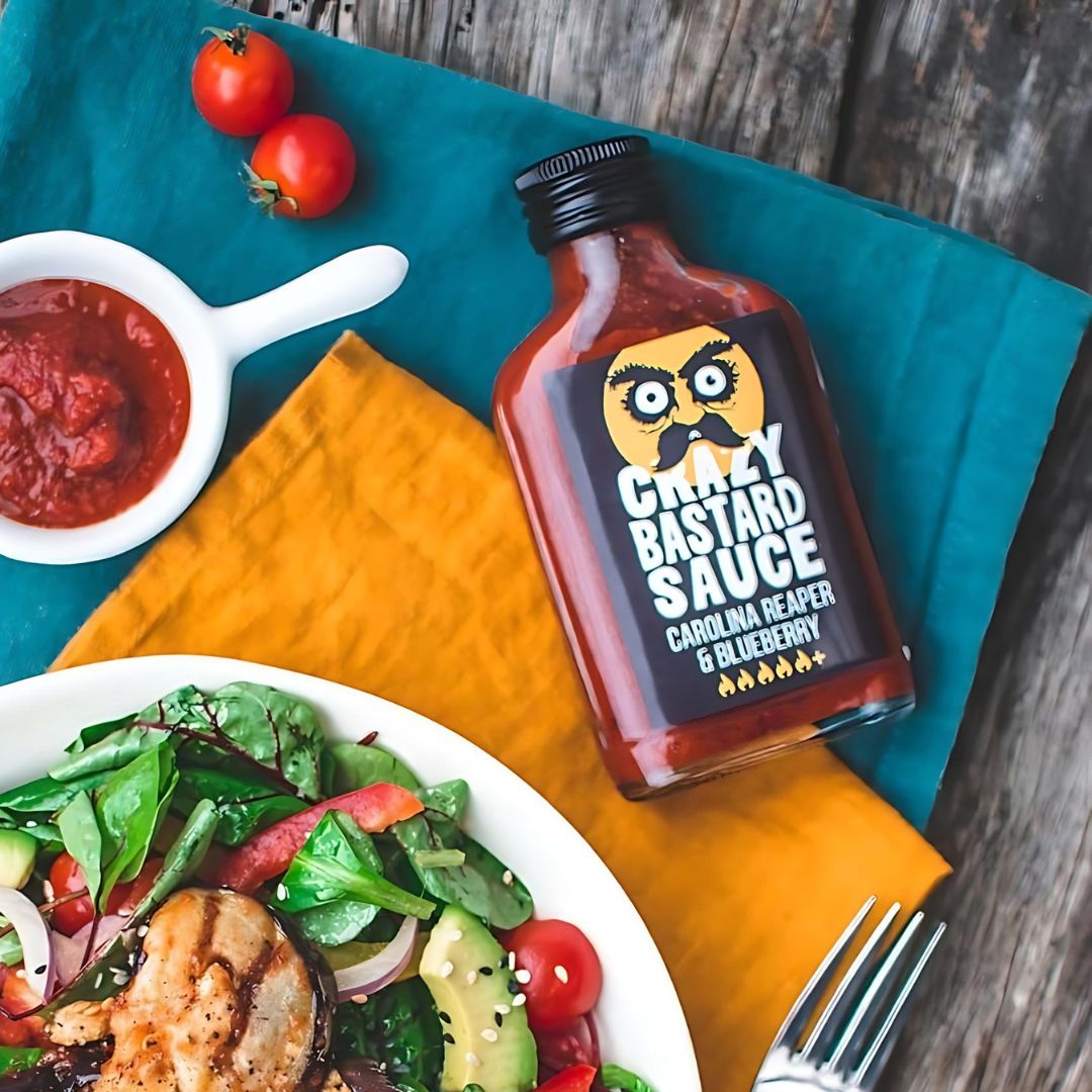 Crazy Bastard Sauce Carolina Reaper & Blueberry 100ml