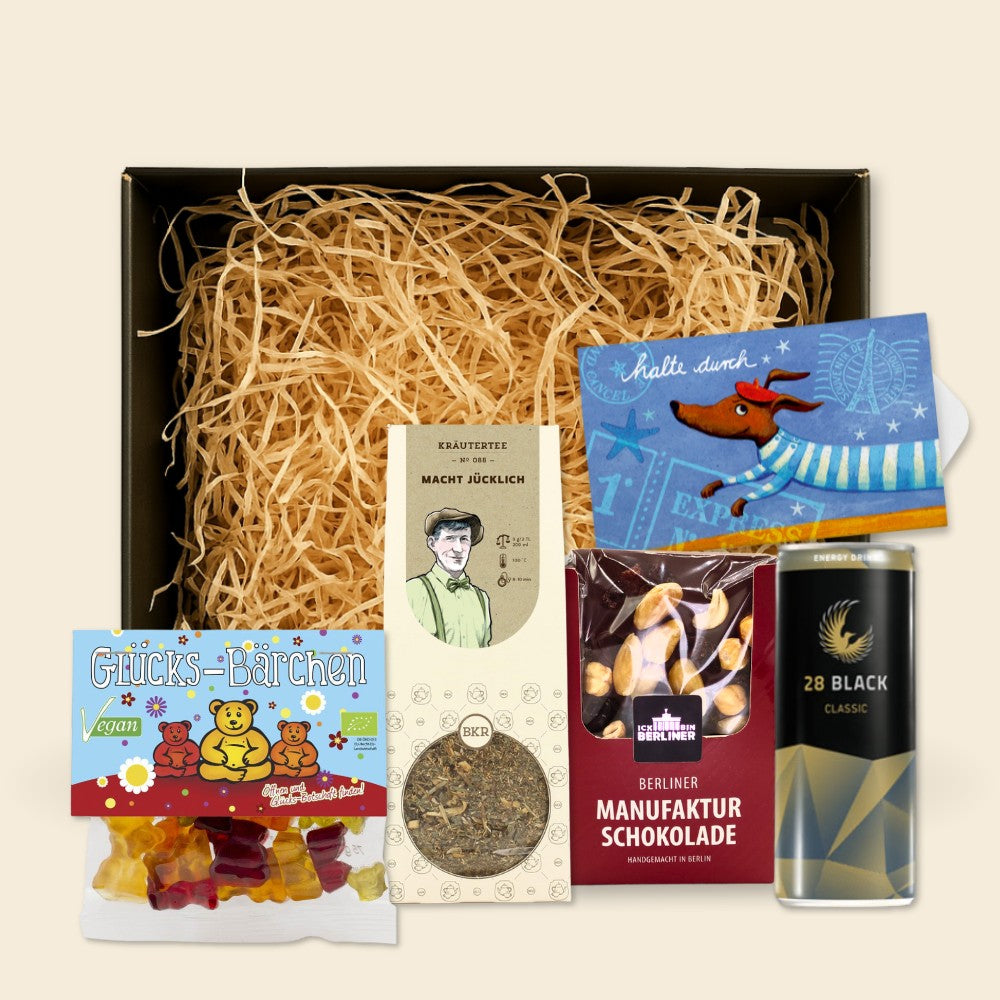 ICK BIN BERLINER Geschenkset  "Halte durch!"