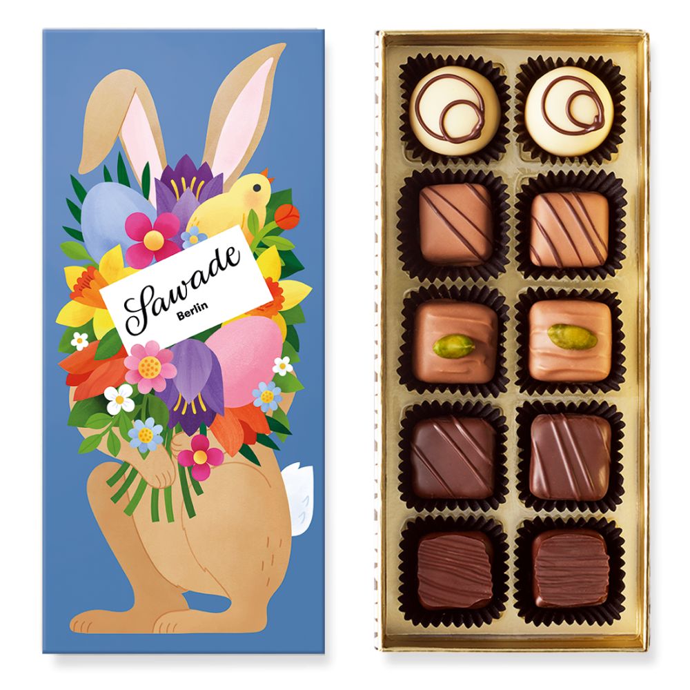 Sawade Pralinenschachtel Osterhase alkoholfrei 115g